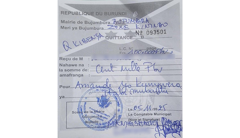 Bujumbura : Les habitants dénoncent des amendes administratives arbitraires et excessives