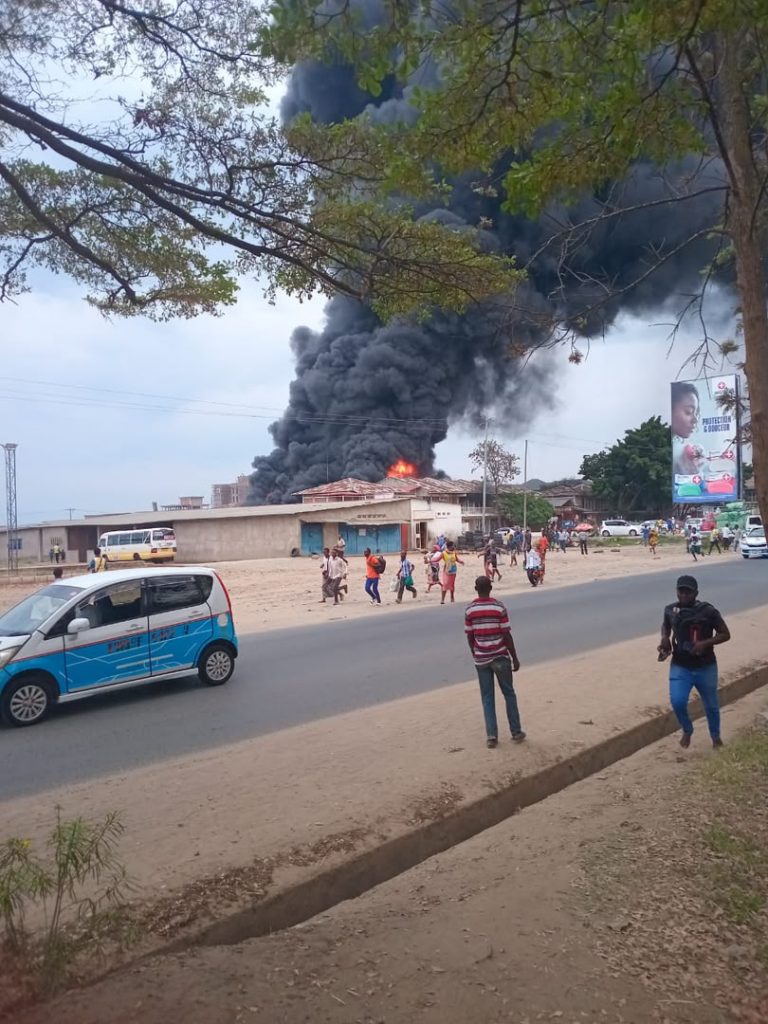 Incendie au marché de Kinindo à Bujumbura